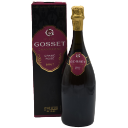 Photographie d'une bouteille de Gosset Grand Rose Etui Champagne Rose 75cl Crd