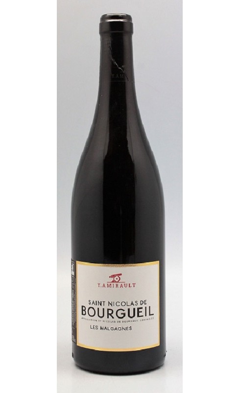 Photographie d'une bouteille de vin rouge Y Amirault Malgagnes 2020 St Nico-Bourg Rge 75cl Crd