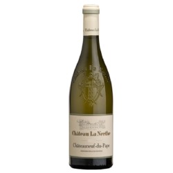 Photographie d'une bouteille de vin blanc La Nerthe Chateauneuf-Du-Pape 2020 Blc Bio 75 Cl Crd