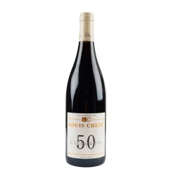 Photographie d'une bouteille de vin rouge Cheze 50 50 2021 Vdp Rge 75 Cl Crd