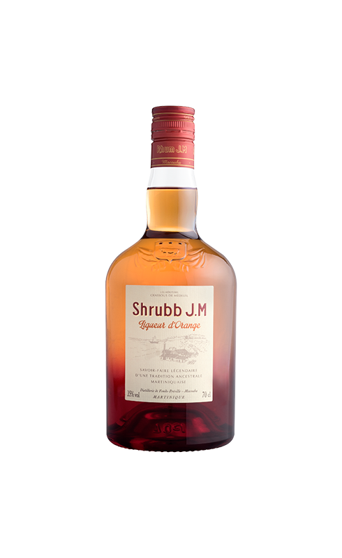 Photographie d'une bouteille de Rhum J M - Jm Shrubb 35 70cl Crd