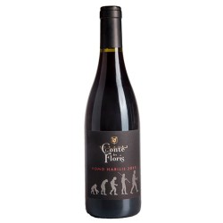 Photographie d'une bouteille de vin rouge Conte Des Floris Homo Habilis 2017 Lgudoc Rge Bio 75cl Crd