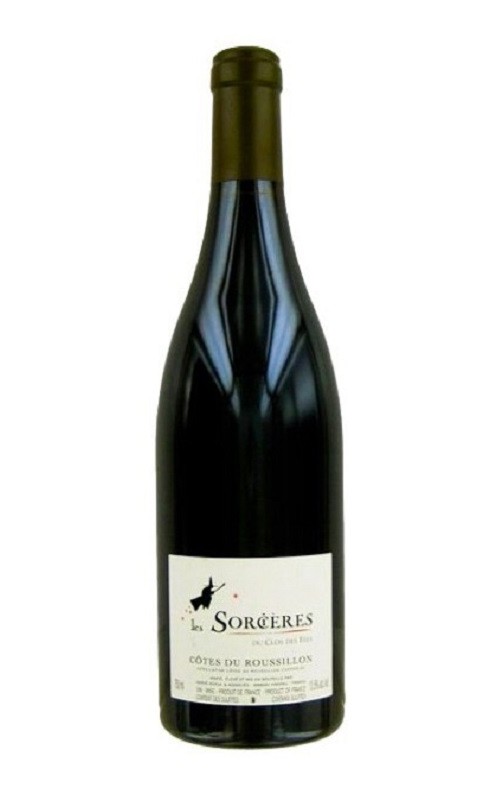 Photographie d'une bouteille de vin rouge Clos Des Fees Les Sorcieres 2022 Cdroussi Rge 75cl Crd