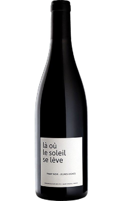 Photographie d'une bouteille de vin rouge Clos Des Fees La Ou Le Soleil  2020 Cdroussi Rge 75cl Crd