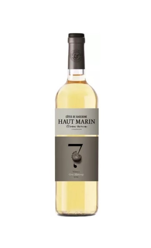 Photographie d'une bouteille de vin blanc Haut Marin N 7 Venus 2022 Cdgascon Blc Mx 75cl Crd