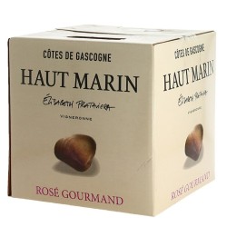 Photographie d'une bouteille de vin rosé Haut Marin Cotes De Gascogne Cdgascon Rose Bib 5 L Crd