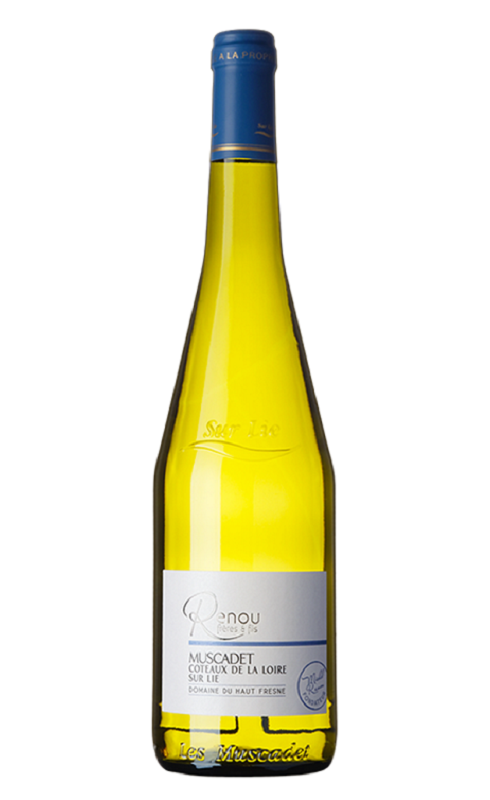Photographie d'une bouteille de vin blanc Renou Ecochere 2022 Muscadet Blc 37 5 Cl Crd