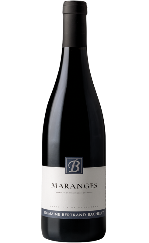 Photographie d'une bouteille de vin rouge Bachelet Maranges 2021 Rge 75cl Crd