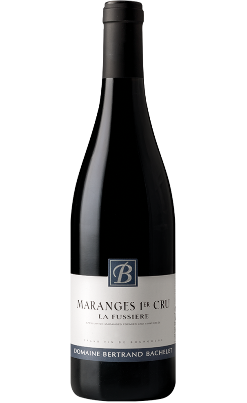 Photographie d'une bouteille de vin rouge Bachelet La Fussiere 1er Cru 2021 Maranges Rge 75cl Crd