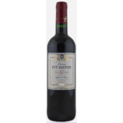 Photographie d'une bouteille de vin rouge Cht Puy Gueyrin 2020 Blaye Cdbdx Rge 75cl Crd