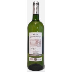 Photographie d'une bouteille de vin blanc Cht Les Bardoulets 2021 Bergerac Blc 75 Cl Crd