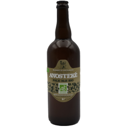 Photographie d'une bouteille de bière Brasserie Du Pays Flamand Anosteke Pale Ale Bio 75cl Crd