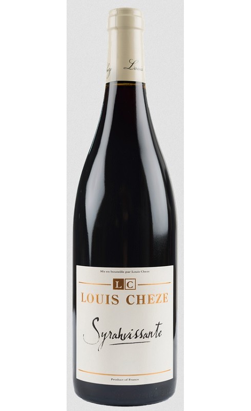 Photographie d'une bouteille de vin rouge Cheze Syrahvissante 2022 Igp Vdp Coll Rhod Rge 75 Cl Crd