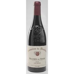 Photographie d'une bouteille de vin rouge Durban Beaumes De Venise Cuvee Prestige 2020 Rge 75cl Crd