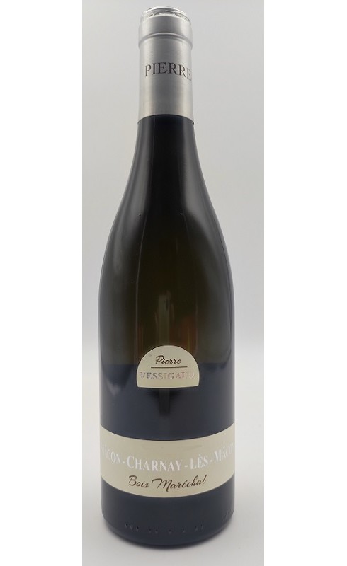 Photographie d'une bouteille de vin blanc Vessigaud Bois Marechal 2022 Macon Charnay Blc 75cl Crd