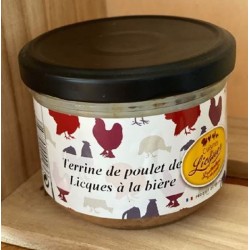 Photographie d'un produit d'épicerie Licques Terrine De Volaille A La Biere 200g