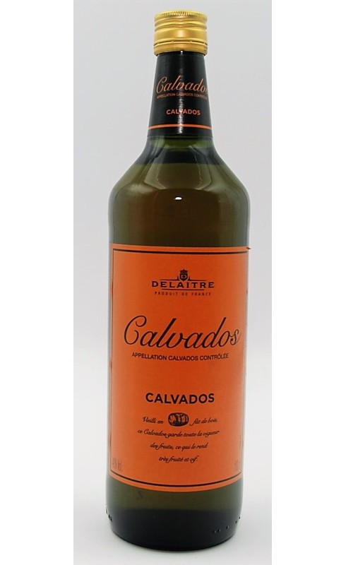 Photographie d'une bouteille de Delaitre Calvados 1 L Crd