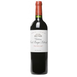 Photographie d'une bouteille de vin rouge Cht Haut-Bages-Liberal 2015 Pauillac Rge 75cl Crd