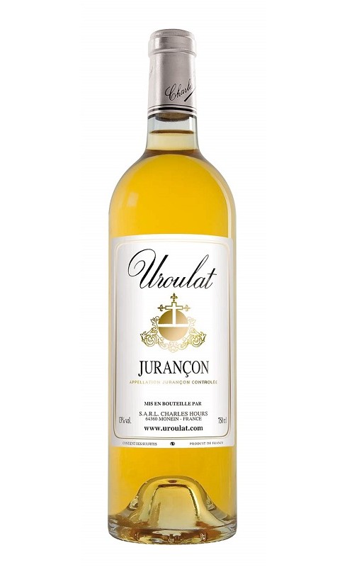 Photographie d'une bouteille de vin blanc Hours  Uroulat Jurancon 2014 Blc Mx 75cl Crd