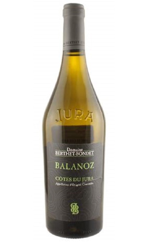 Photographie d'une bouteille de vin blanc Berthet-Bondet Balanoz 2015 Cdjura Blc 75cl Crd