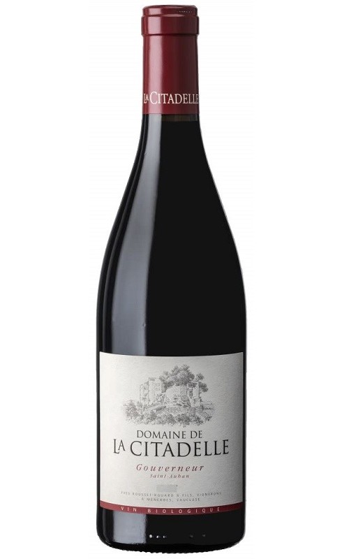 Photographie d'une bouteille de vin rouge Citadelle Gouverneur St-Auban 2015 Luberon Rge 75cl Crd