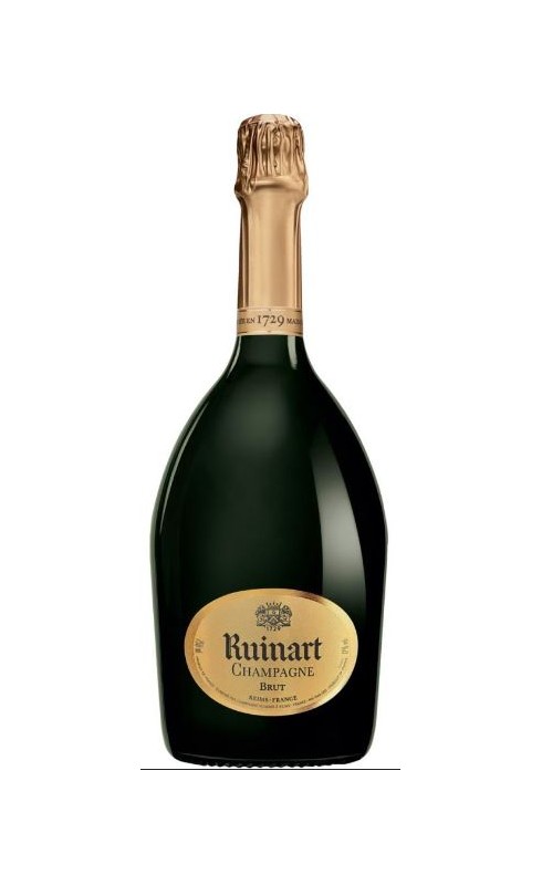 Photographie d'une bouteille de Ruinart Brut Champagne Blc 37 5 Cl Crd