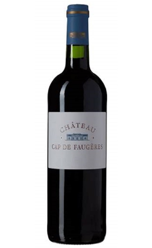 Photographie d'une bouteille de vin rouge Cht Cap De Faugeres 2014 Cdbdx Castillon Rge 75cl Crd