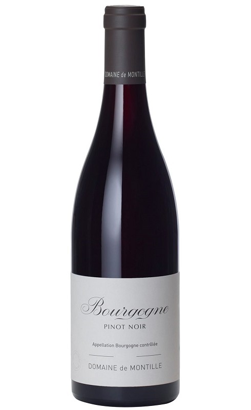 Photographie d'une bouteille de vin rouge De Montille Pinot Noir 2014 Bgne Rge 75cl Crd