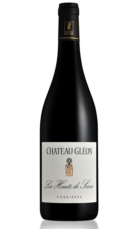 Photographie d'une bouteille de vin rouge Cht Gleon Les Hauts De Serres 2013 Corbieres Rge 75cl Crd