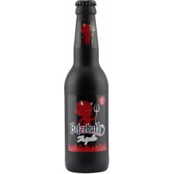 Photographie d'une bouteille de bière Belzebuth Blonde Triple Noire 33cl