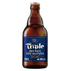 Photographie d'une bouteille de bière Goudale Secret Des Moines Triple Brune 8 33cl Crd