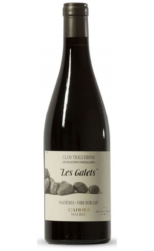 Photographie d'une bouteille de vin rouge Baldes Triguedina Les Galets 2015 Cahors Rge 75cl Crd