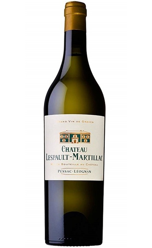 Photographie d'une bouteille de vin blanc Cht Lespault Martillac 2014 Pessac Blc 75cl Crd