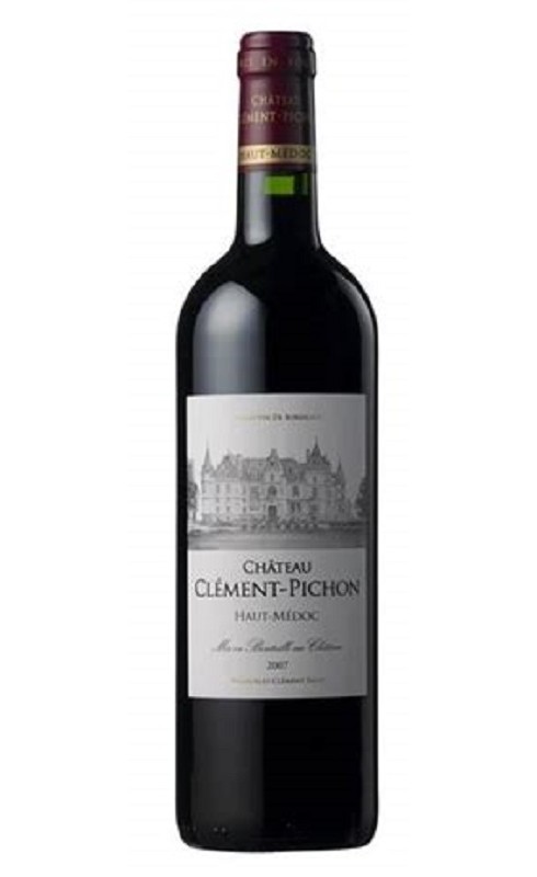 Photographie d'une bouteille de vin rouge Cht Clement Pichon Cb 2014 Ht-Medoc Rge 75cl Crd