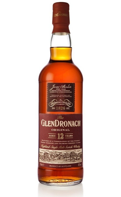 Photographie d'une bouteille de Glendronach 12 Ans Original - Highland Single Malt 70cl Crd
