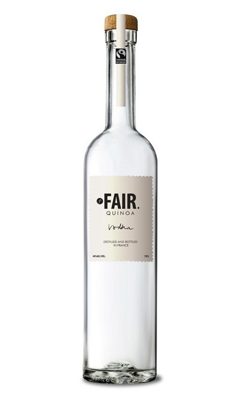 Photographie d'une bouteille de Vodka Fair Quinoa 70cl