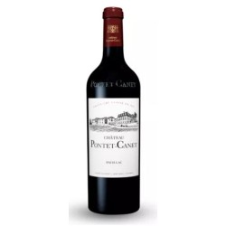 Photographie d'une bouteille de vin rouge Cht Pontet-Canet Cb6 2016 Pauillac Rge 75cl Crd