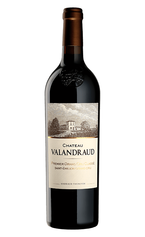 Photographie d'une bouteille de vin rouge Cht Valandraud 2016 St-Emilion Gc Rge 75cl