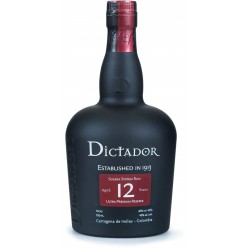 Photographie d'une bouteille de Dictador 12 Ans 70cl
