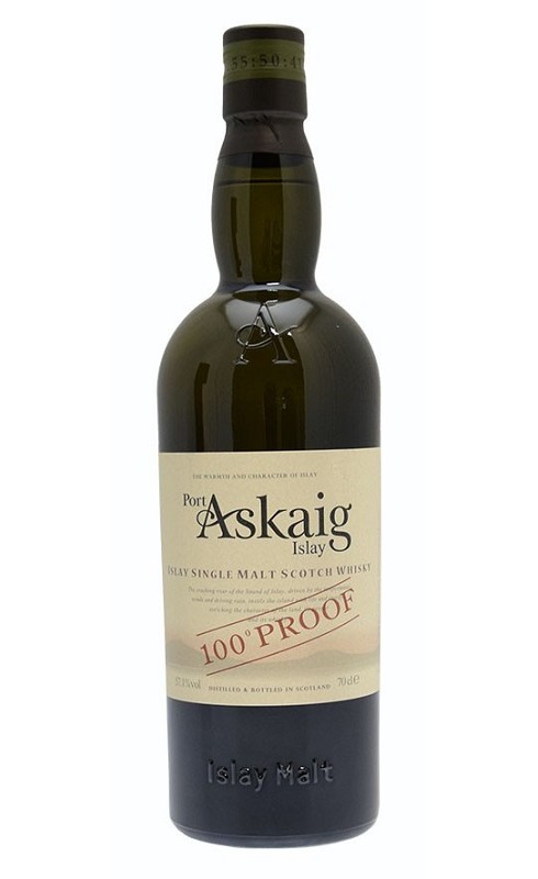Photographie d'une bouteille de Port Askaig 100 Proof 70cl