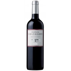Photographie d'une bouteille de vin rouge Cht Cap De Faugeres 2016 Castillon - Cdbdx Rge 75cl Crd