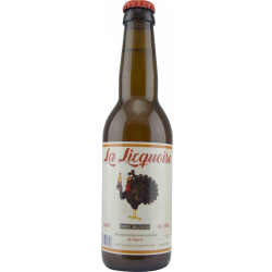 Photographie d'une bouteille de bière La Licquoise Originale Rouge Blonde 7 33cl