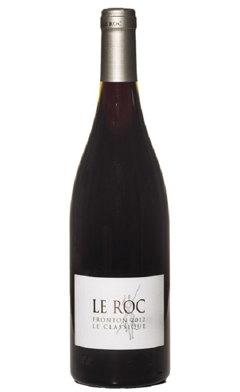 Photographie d'une bouteille de vin rouge Le Roc Cuvee Roc Classique 2015 Fronton Rge 75cl Crd