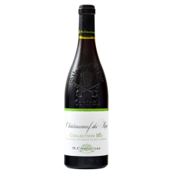 Photographie d'une bouteille de vin rouge Chapoutier Collection Bio 2014 Chtneuf Rge Bio 75 Cl Crd