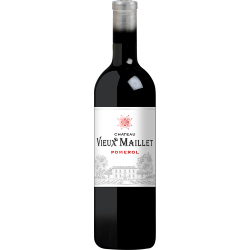 Photographie d'une bouteille de vin rouge Cht Vieux Maillet Cb6 2016 Pomerol Rge 75cl Crd