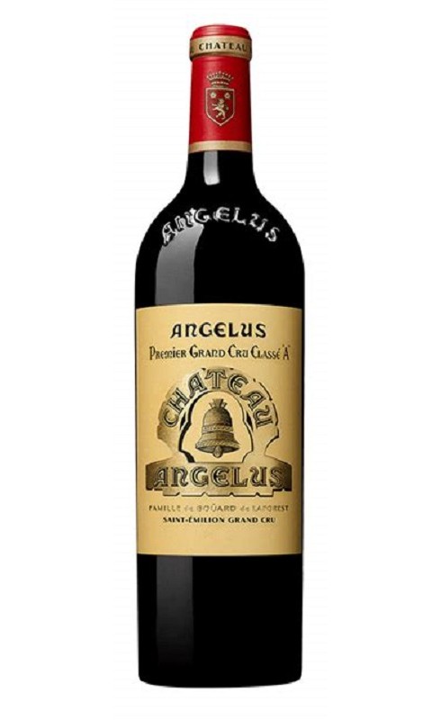 Photographie d'une bouteille de vin rouge Cht Angelus Cb6 2017 St-Emilion Gc Rge 75cl Crd