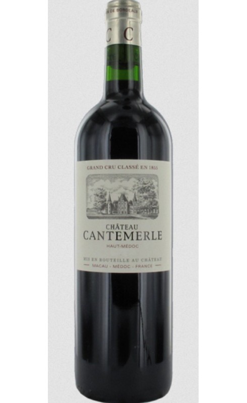 Photographie d'une bouteille de vin rouge Cht Cantemerle Cb6 2017 Ht-Medoc Rge 75cl Crd