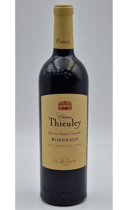 Photographie d'une bouteille de vin rouge Cht Thieuley Reserve Francis Coursel 2016 Bdx Rge 75cl Crd