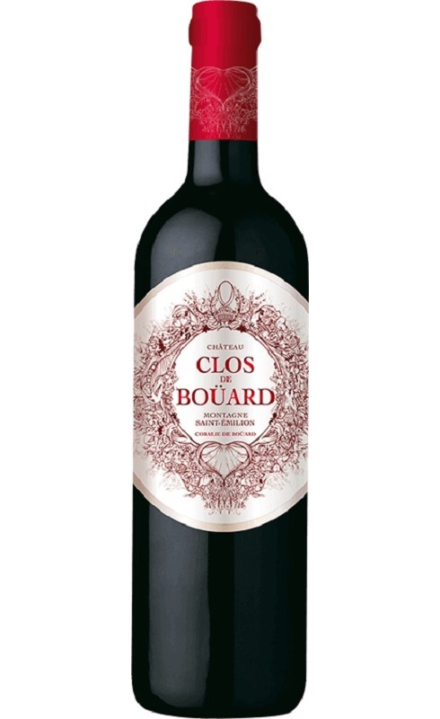Photographie d'une bouteille de vin rouge Clos De Bouard Cb6 2016 Montagne-St-Emilion Rge 75cl Crd