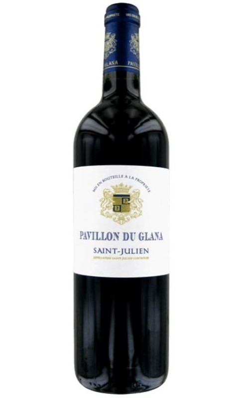 Photographie d'une bouteille de vin rouge Pavillon Du Glana 2021 St-Julien Rge 75cl Crd